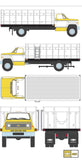 1/64 Greenlight C65 grain truck white and yellow scheme