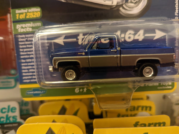 1/64 B&B Farm Toys Chevy 1978 K10 Fleetside  Blue